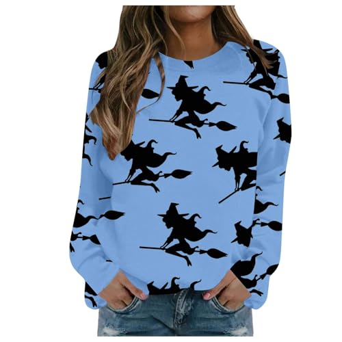 Halloween Kostüm Damen Rundhals, Sweatshirt Damen Rundhals Bedruckt, Langarmshirt Oversize Pullover Weiches Mode Leichtes Winter Weiches Leichtes Mode Langarm Sweater Warm Dehnbaren Lustig Oberteile Halloween Kostüm Damen Rundhals, Sweatshirt Damen Rundhals Bedruckt, Langarmshirt Oversize Pullover Weiches Mode Leichtes Winter Weiches Leichtes Mode Langarm Sweater Warm Dehnbaren Lustig Oberteile von Generic