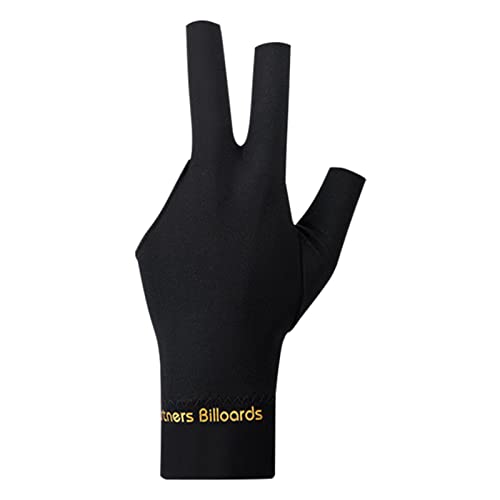 Handschuh für Billard | rutschfeste Hände Handschuhe Elastischer Schutzhandschuh mit 3 Fingerkuppen | Tragbare Billardschutzhandschuhe für zu Hause von Generic