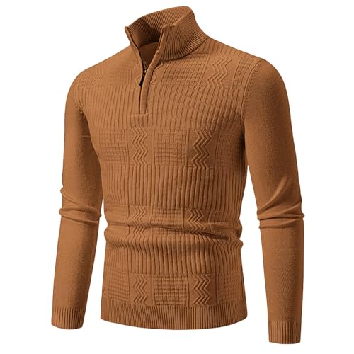 Herren Pullover Winter Warm Longpullover Fleecepullover, Sport Pullover Herren Sweatshirt Sweater Pulli Winterpullover Schwarzer Langarm Männer von Generic