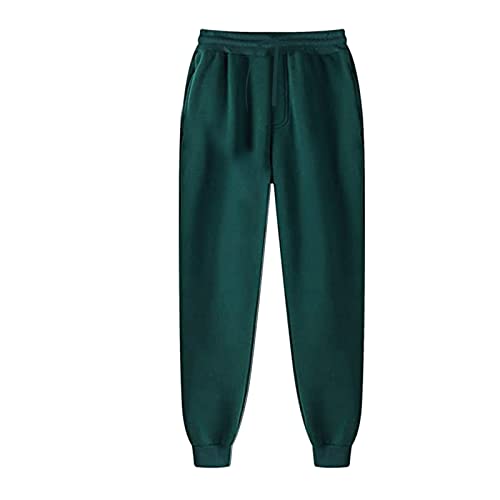 Herren Sporthose Lang warm, Jogginghose einfarbig Herren Stretch Laufhose Mode Trainingshose Loose Fit Herbst Sweathose Bequem Sport Hosen Weiches Loungehose zu Fitness-Nachmittagen von Generic