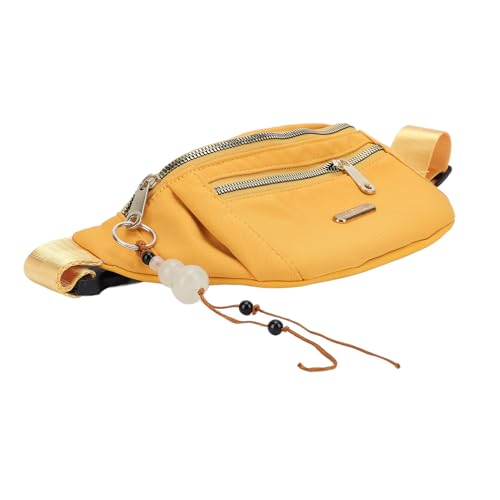 Hüfttasche, Leuchtende Anhänger-Hüfttasche mit Großem Fassungsvermögen, Mehrschichtiges PU für den Außenbereich (Yellow) von Generic