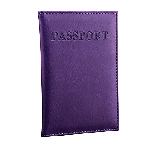 Hunde Taschen Für Hunde Passport ID Protektor Beautiful Card dedizierte Abdeckungshaltertasche Steckschloss Für Taschen Metall (Purple, One Size) von Generic