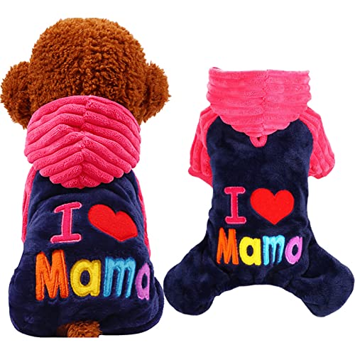 Hundepullover für Kleine Hunde, wojonifuiliy01 Weiche Warme Kostüm-Bekleidung Haustier Hundekleidung Haustiermantel, Geschenk Kleidung für Welpen (Red, XS) von Generic