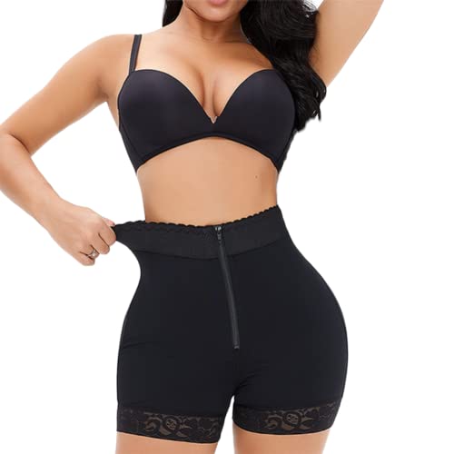 ISCBAFYX Butt Lifter Damen Tummy Control Hip Enhancer Form Shorts Hohe Reißverschluss Enge Bauchhosen Taille Korsett Shapewear Columbianas von Generic