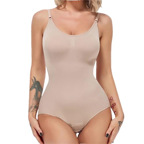 ISCBAFYX Frauen Shapewear Bodysuit dünne Strumpfhosen weiche Körper Shaper Bodys Unterwäsche Spaghetti -Riemenbodys von Generic