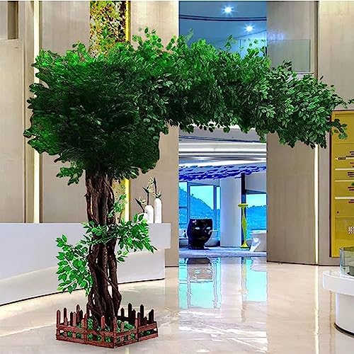 Interior Decoration Tree Large Simulation Plants Artificial Green Banyan Trees Artificial Bonsai Tree for Office Bedroom Living Party DIY Wedding Decor 1.2x1m/3.9x3.2ft von Generic