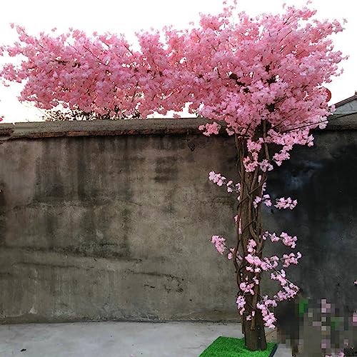 Japanese Cherry Blossom Tree, Large Artificial Simulation Plant Peach Tree Wishing Tree Fake Silk Flower for Office Bedroom Living Party DIY Wedding Decor 1.8x1m/5.9x3.2ft von Generic
