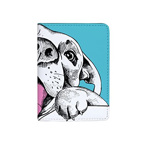 Jeansame Reisepasshülle für Hunde, Welpen, Tiere, Blau / Weiß, Reisepasshülle, Color296, 14x10 cm, Casual von Generic