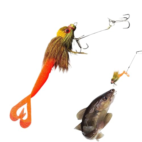 Joint Typ Swimbait 22 cm - hohe Präzision Real Action Lure | 3D-Augen-Basis-Haardesign Künstlicher Köder für Süßwasser Meerwasser und Lake River Fischereiforellen Lachs Bass Wand Auge farbenfrohe von Generic
