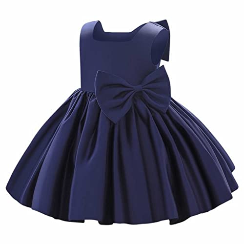 Kleid Kinder Mädchen, wojonifuiliy01 Blumenmädchen Kleider Mädchen Rock Festzug Ballettkleid Kleidung Kleid Rock Outfits Festkleid (Dark Blue, 10-11 Years) von Generic