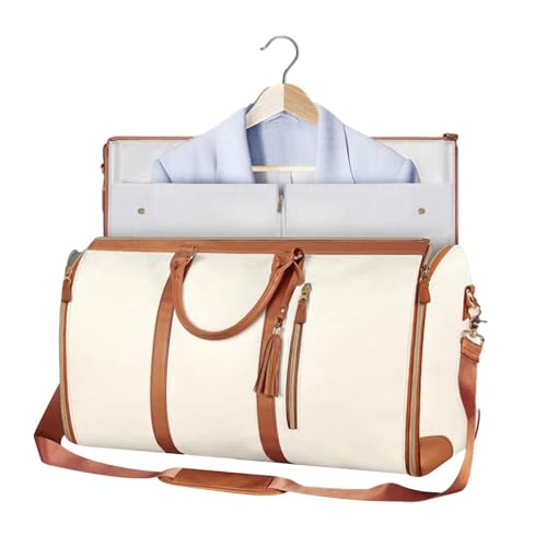 Kleider-Seesack, umwandelbare Handgepäck-Kleidertasche, atmungsaktive Anzug-Tragetasche, wasserdichte Reisetasche mit Schuhbeutel, 2-in-1-Anzugtasche zum Aufhängen, Flugtasche, Wochenendtasche von Generic