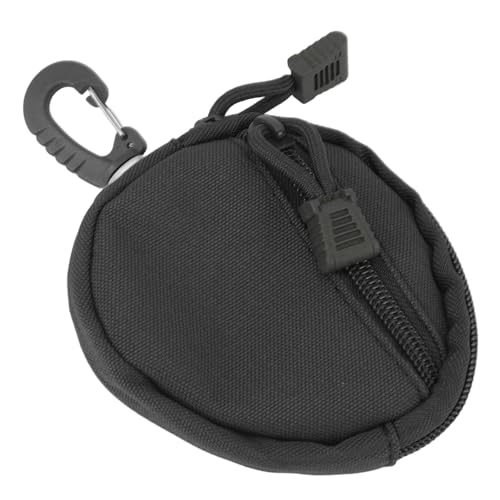 Kleine Geldbörse, Multifunktionale, Tropfsichere, Kompakte Sporttasche aus Segeltuch mit Reißverschluss für den Außenbereich (Black) von Generic
