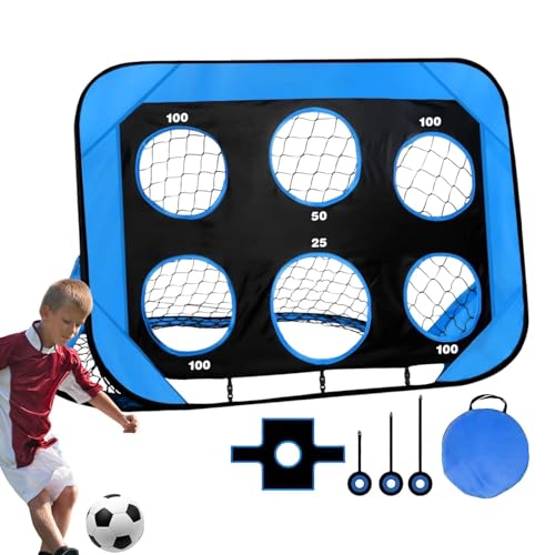 Kleines Fußballtor, faltbares Fußballtor,Fußball-Zielnetz - Tragbare Mini-Fußballtore mit 4-in-1-Modi für Kinder- und Jugendspiele und Trainingsziele für drinnen und draußen von Generic