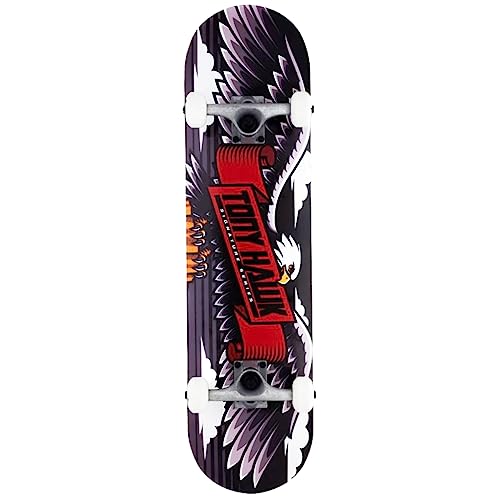 Komplettes Skateboard Tony Hawk Skateboard Einstiegslevel PROFESSIONAL Anfängerserie Wingspan Special 2023 deep greyOriginal garantiert (8.0") von Generic