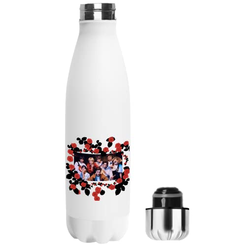 Korean Music Pop Band Stray Kids Red Roses Water Bottle 500ml Wasserflasche, Kantine, Thermoskanne Gift, Funny Gift for Men, Sports Gym Fitnessstudio, Reusable von Generic