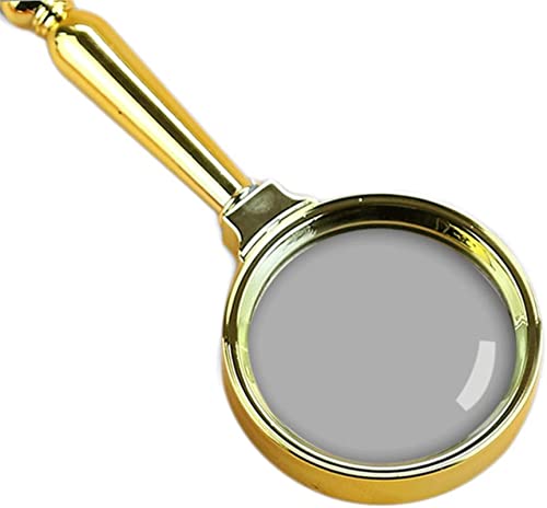 LJHJYDW Lesen für das Lesen von 5 -facher Gla -Vergrößerungsglas antikes HD -Objektiv Hand Haltungsvergrößerung oder Überprüfung der MaculareadingMagnifizing -Brille für Hobbys (A D) von Generic
