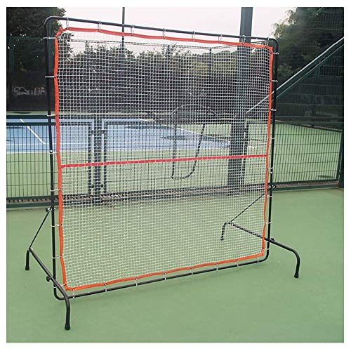 Langlebiges, faltbares Tennis-Rückprallnetz, tragbar, ausgezeichnetes Tennistraining, Rückprallwand für Tennis und Schläger, Sportball-Rückwand, 1,8 x 1,8 m von Generic