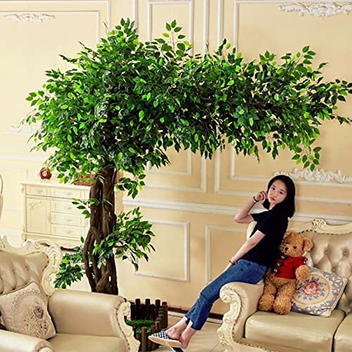 Large Simulation Plants Artificial Green Banyan Trees Interior Decoration Tree Artificial Bonsai Tree Home Office Party Wedding Decor 1.5 * 1m/4.9x3.2ft von Generic