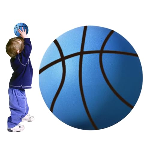 Leises Basketball,Indoor-Basketball Silent - Silent Ball Größe 3/5 | Weicher, schlagfester Airless-Basketball für Basketballliebhaber und Sport-Fitnessgeräte von Generic