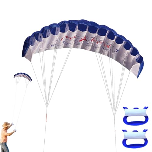 Lenkdrachen, Parafoildrachen | 1,4 m großer, hochfliegender Fallschirmdrachen mit Doppelleinen,Tragbare große Drachen, Lenkdrachen für Erwachsene, Kinder, Strand, Erwachsene von Generic