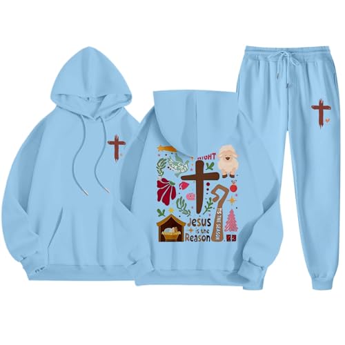 Lounge Set Damen Herbst Trainingsanzug, Trening Trainingsanzug Reha Kuschelig Zweiteiler Kapuzenpullover Freizeit Freizeitanzug Jogginganzug Partnerlook Pärchen Kleidung Cozy Sport Outfit Activewear von Generic