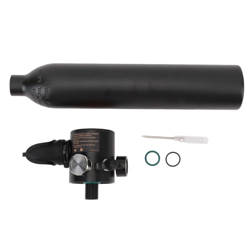 Mini-Tauch-Sauerstoffflasche, Mini-Tauchflasche, Tragbares, Verstellbares Atemwiderstands-Manometer für Unterwasseraktivitäten (Black) von Generic