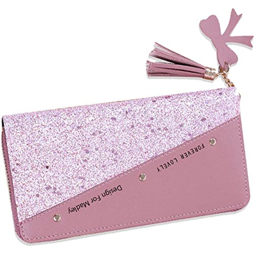 Mode Frauen Pu Leder Brieftaschen Pailletten Patchwork Glitter Brieftasche Geldbörse Weiblichen Brieftaschen Mädchen Geschenke von Generic