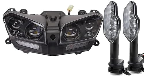 Motorrad-Scheinwerferbaugruppe Für MT09 FZ09 MT-09 2017 2018 2019 2020 Scheinwerfer -Lampe DRL Motorradscheinwerfer Plug-and-Play-Motorradlichter Wasserdichter Scheinwerfer Frontlicht von Generic