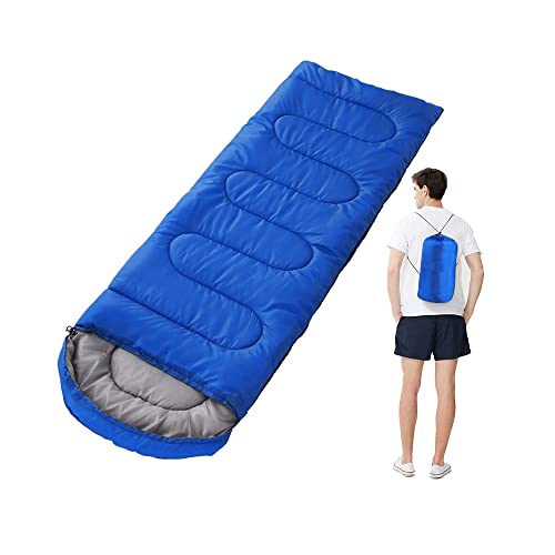 Mumienschlafsack, leicht - Schlafsack für Outdoor Camping im Sommer oder Indoor, Deckenschlafsack mit Kopfteil von Generic