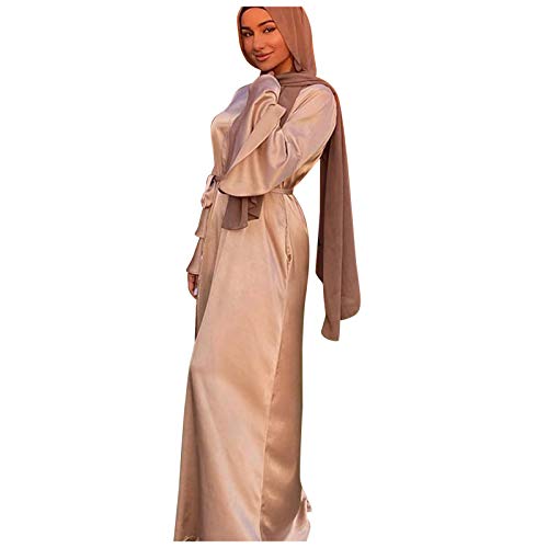 Muslimische Kleider Damen - Abaya Muslim Damen Hijab Kleid Kaftan Langes Islamische Kleidung Gebetskleidung für Frauen -Ramadan -Gebete -Naher Osten -Dubai -Türkei -Ethnische Gebetskleid von Generic