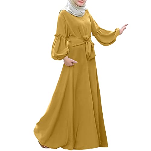 Muslimisches Kleid für Damen, zweiteilig, Gebetskleid mit Hijabs, Niqab, Gesichtsbedeckung, weich, atmungsaktiv, Lange Ärmel, islamische Kleidung, türkisches Kleid, Einheitsgröße von Generic