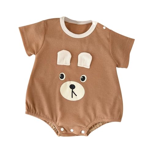 Niedliche Trend-Schulterschnalle, Fart Wrap, Polyester-Gürteltasche für Kurzarm Bodys Junge 92 Baby Unterhemd (Khaki, 0-3 Months) von Generic