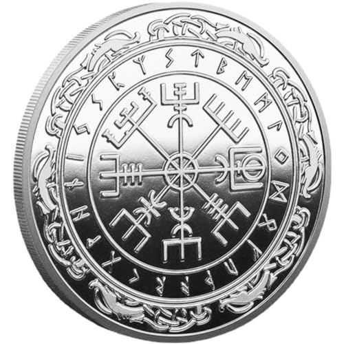 Nordische Wikinger-mjölnir-münze, Thorshammer-münze, Nordische Mythologie, münze, Schatz Der Wikinger, Kompass-münze von Generic