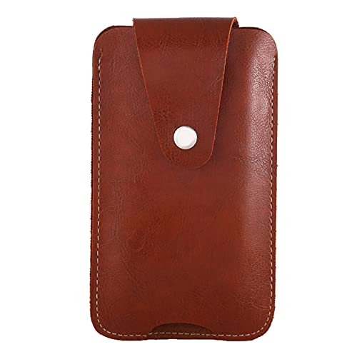 Paket solide neutrale Handytasche Color Lock Plug Gürtel Modetasche Haspe Kartentasche Taille Hüfttaschen Hüfttaschen Für (Brown, 16.5X1X10CM) von Generic