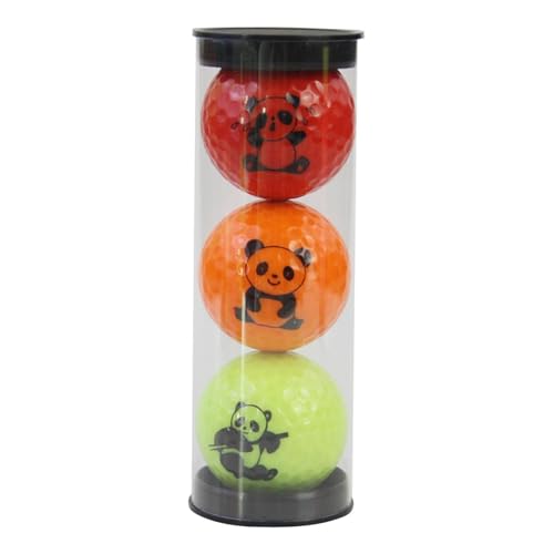 Pandabär Golfball | Auffällige Neuheit Golfbälle | Lustiges tragbares Golfzubehör, Golfer-Geschenk, Golfbälle für Erwachsene, Familiendistanz und geradere Schläge, alle von Generic