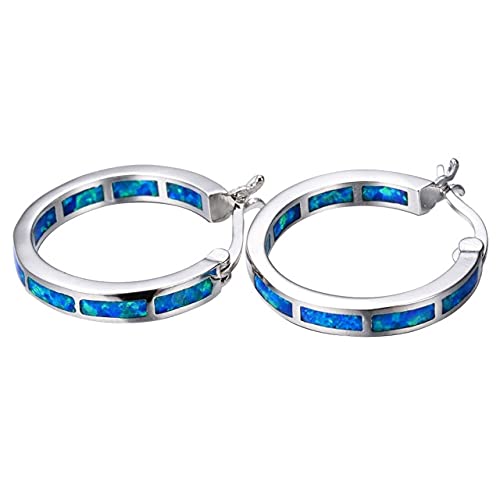 Persönlichkeit Multi -Color Fire Opal Ohrring Hoop f fein von Generic