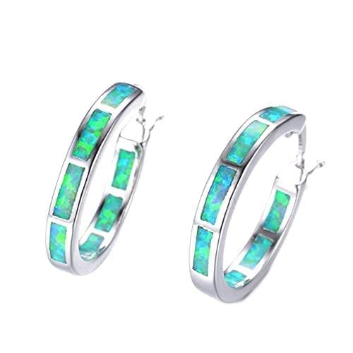 Persönlichkeit Multi -Color Fire Opal Ohrring Hoop f fein von Generic