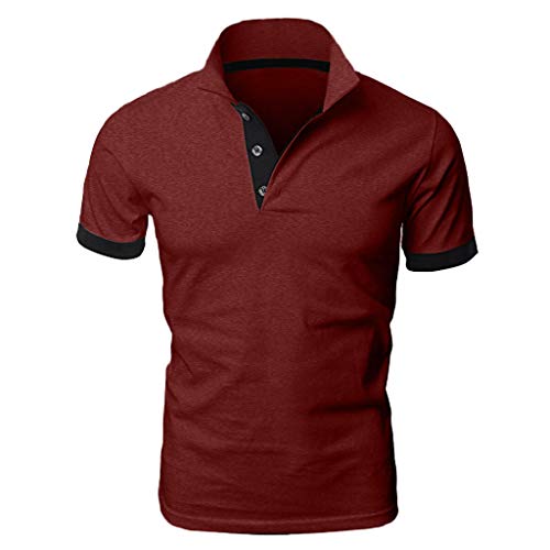 Poloshirt Herren, T Shirts Männer, Hemd Herren Kurzarm Giraffe Stickerei T-Shirt Sommer Slim Fit Golf Sports von Generic