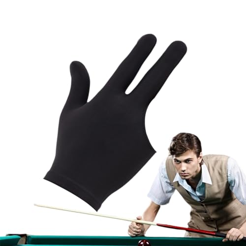 Pool-Handschuhe für die Linke Hand,Billard-Handschuhe für die Linke Hand - -Billard-Handschuhe - Elastische Show-Handschuhe für Herren und Damen für Billardschützen, von Generic