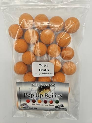 Pop Up Boilies Klages Tutti Frutti Karpfenköder 100 g von Generic