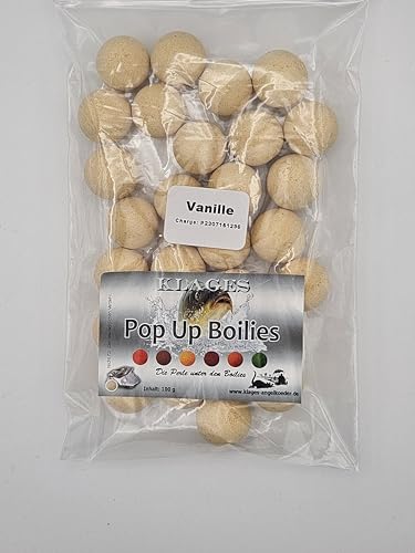 Pop Up Boilies Klages Vanille Karpfenköder 100 g von Generic