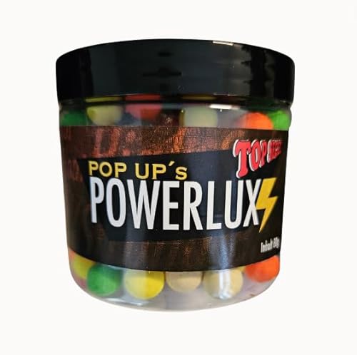 Powerlux Pop Ups Top Secret bunt Frucht 10 mm 80 g Karpfenköder von Generic