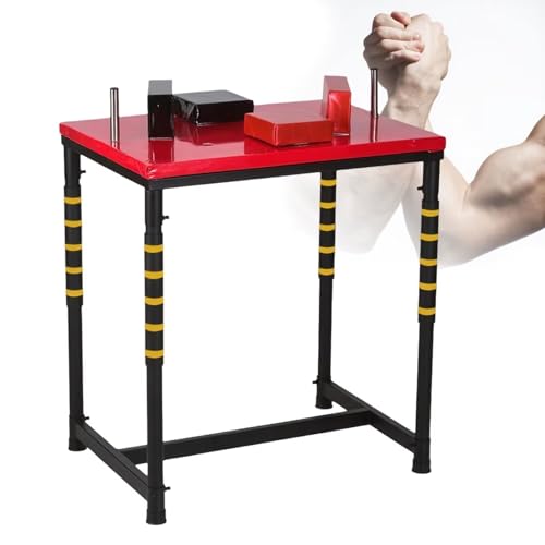 Professional Arm Wrestling Table & Wrist Wrestling Equipment - Detachable Design with Padded Elbow Rests Non-Slip Surface，Support Plate for Forearm Training for Home Gym Club & Competition Use von Generic