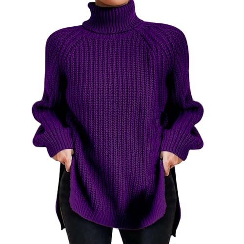 Pullover Damen Winter Elegant Langarmpullover Freizeitpullover Stehkragen Strickpulli Langarm Rolli Sweater Rollkragenpullover Damen Strick Oversize Strick Pulli Winter Pullover Damen Winter Elegant Langarmpullover Freizeitpullover Stehkragen Strickpulli Langarm Rolli Sweater Rollkragenpullover Damen Strick Oversize Strick Pulli Winter von Generic