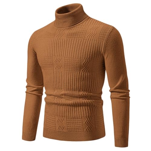 Pullover Herren Winter Warm Arbeitspullover Fleecepullover, Polo Pullover Herren Sweatshirt Sweater Pulli Winterpullover Schwarzer Langarm Männer von Generic