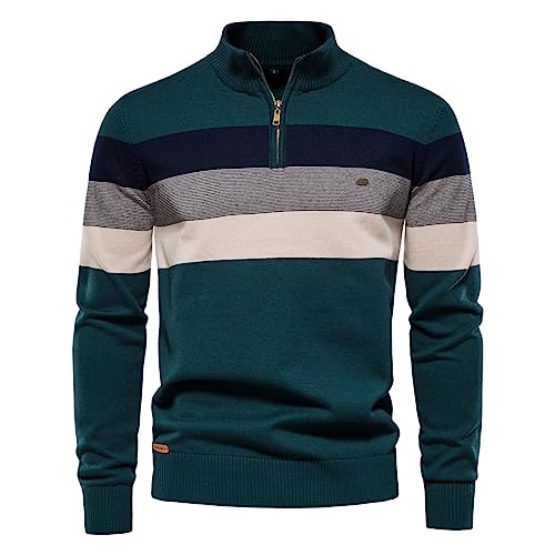 Pullover Herren Winter Warm Fleecepullover Rollkragenpullover, Kuschelpullover Herren Sweatshirts Sweater Pulli Winterpullover Schwarzer Langarm Männer von Generic