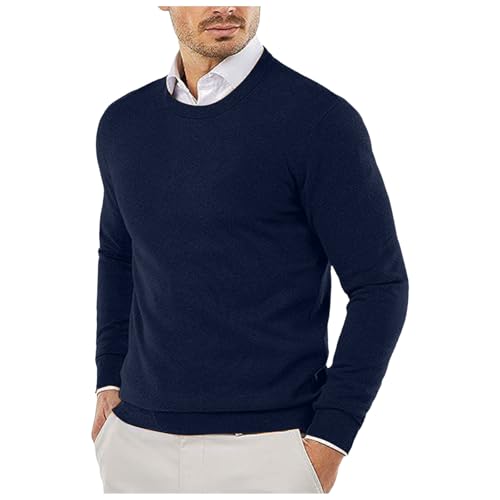 Pullover Rundhals Herren Strickpullover, Langarm Regular Fit Herbst Freizeit Stretch Warm Strickpullover Winterpullover Fleecepullover Herren Perfekt für Wanderungen und Outdoor-Abenteuer Pullover Rundhals Herren Strickpullover, Langarm Regular Fit Herbst Freizeit Stretch Warm Strickpullover Winterpullover Fleecepullover Herren Perfekt für Wanderungen und Outdoor-Abenteuer von Generic