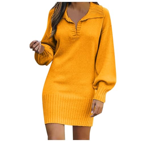 Pulloverkleid Damen Knielang Pullikleid, Warm Langarm Herbstkleid, Hohe Elastizität Herbst Winterkleid, Freizeit Elegant Strickkleid, Winter Herbstkleid Moderne Dress Damenkleider Tunika Pulloverkleid Damen Knielang Pullikleid, Warm Langarm Herbstkleid, Hohe Elastizität Herbst Winterkleid, Freizeit Elegant Strickkleid, Winter Herbstkleid Moderne Dress Damenkleider Tunika von Generic