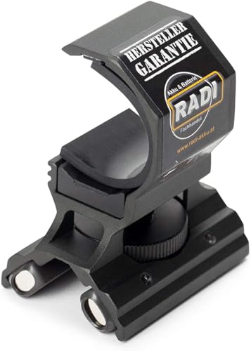 RADI-AKKU Universal Magnethalter für Taschenlampen LED-Lampen - Passend u.a. für LED Lenser P7 P7.2, LED Lenser P7QC, Fokus R6, Walther PL80Pro bis 30mm Griff Durchmesser von Generic