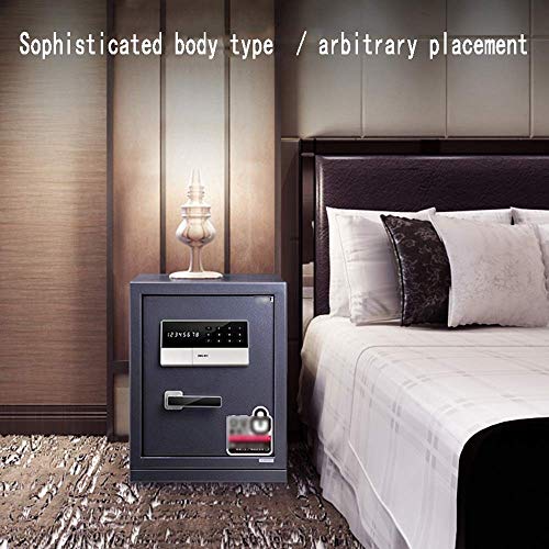 RLKHXBS, Fireproof Waterproof with Combination Lock, Anti-Theft L-Type Zinc Alloy Handle with Built-in Lighting and Highly Dedicated Acoustic Alarm Security s for H von Generic